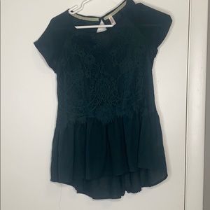 Lacey Dark Green Top